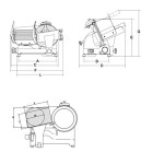 Αλλαντομηχανή Λεπίδα 250mm MIRRA 250 C SRM-MIRRA 250 C